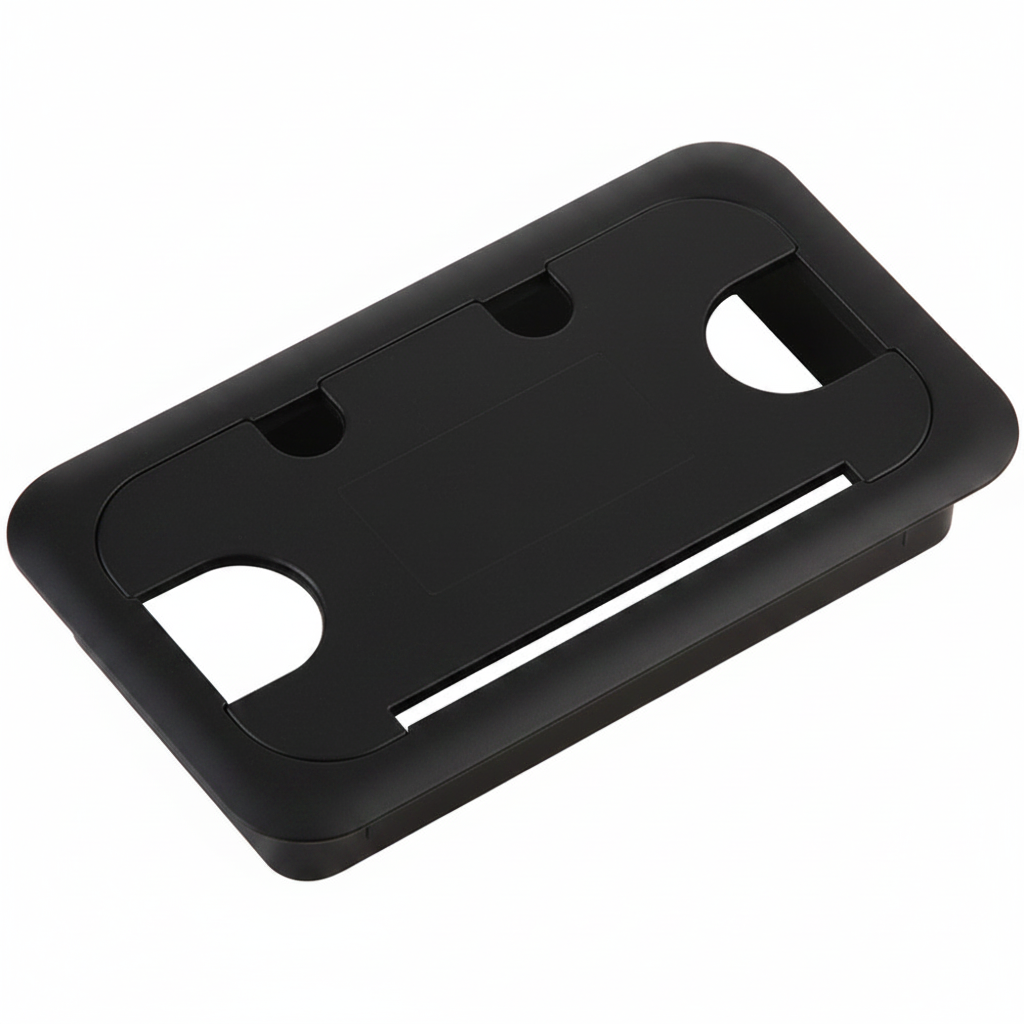 Cable Outlet Rect 105x55 Black