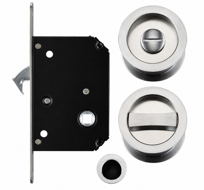 F&B Sliding Door Lock 35-45mm Satin Chrome Plated SCP DFZ025F