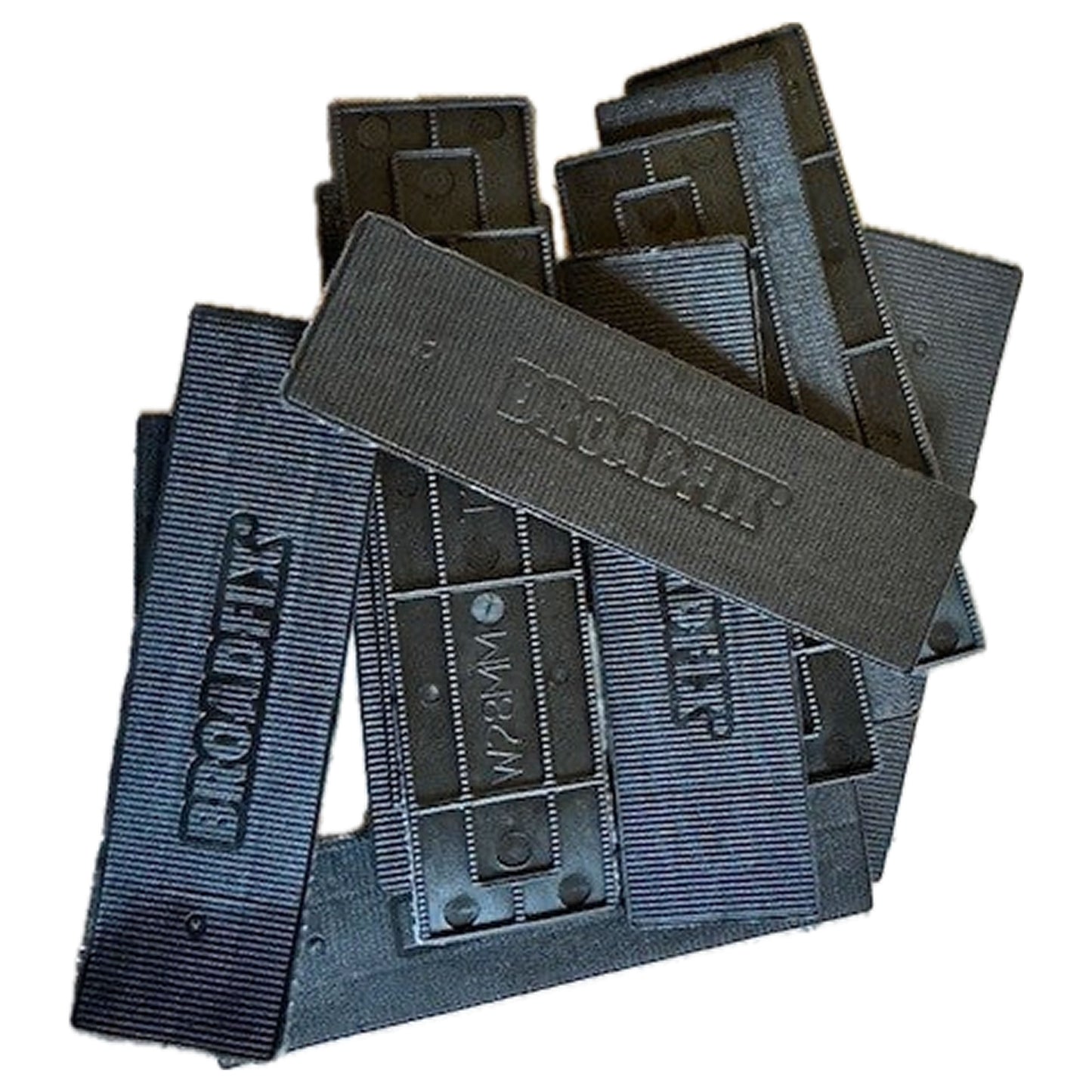 Flat Shim Packers 100x28x2mm Black – Pack of 1000