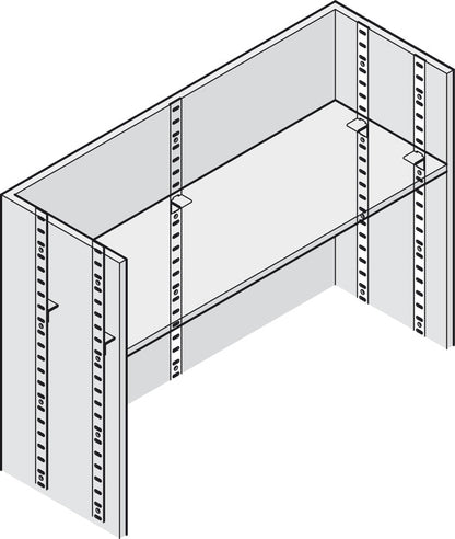 TONK FLAT SHELF STRIP 1829 BRASS/CHROME PLATED