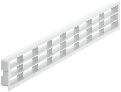 Ventilation Grille 458x65mm White Plastic