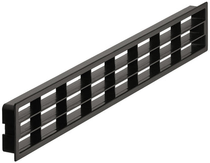 Ventilation Grille 458x65mm Black Plastic