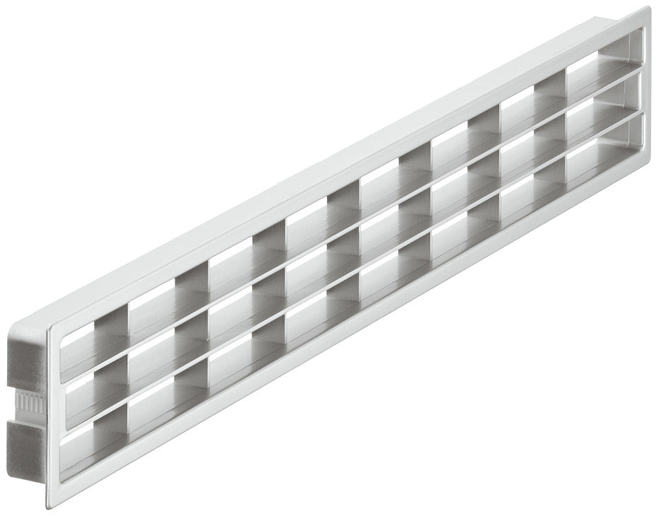 Ventilation Grille 458x65mm Matt Silver Plastic