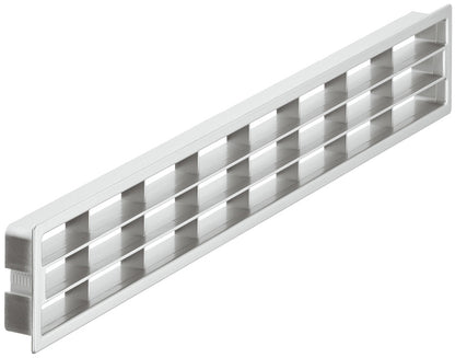 Ventilation Grille 458x65mm Matt Silver Plastic