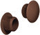 Plastic Push-Fit Screw Cover Cap 10mm Medium Oak Type 14