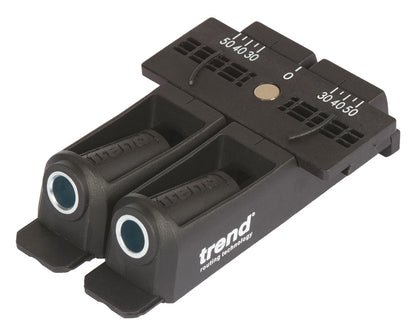 A Trend brand dual-channel signal conditioner module, shown at a three-quarter angle on a solid white background.
