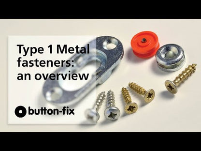 BUTTONFIX TYPE1 FLUSH ZNC x10