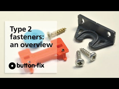 BUTTONFIX NEW TYPE2 FIX+BUTTON TURQUOISE x20