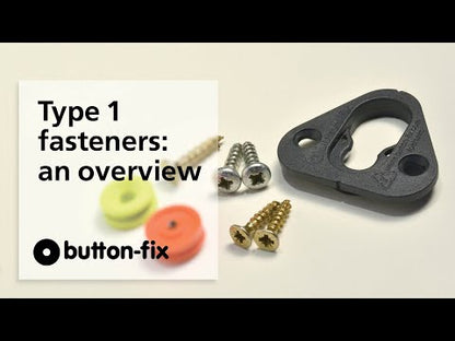 BUTTONFIX TYPE1 TRI + GREEN BUTTON x20