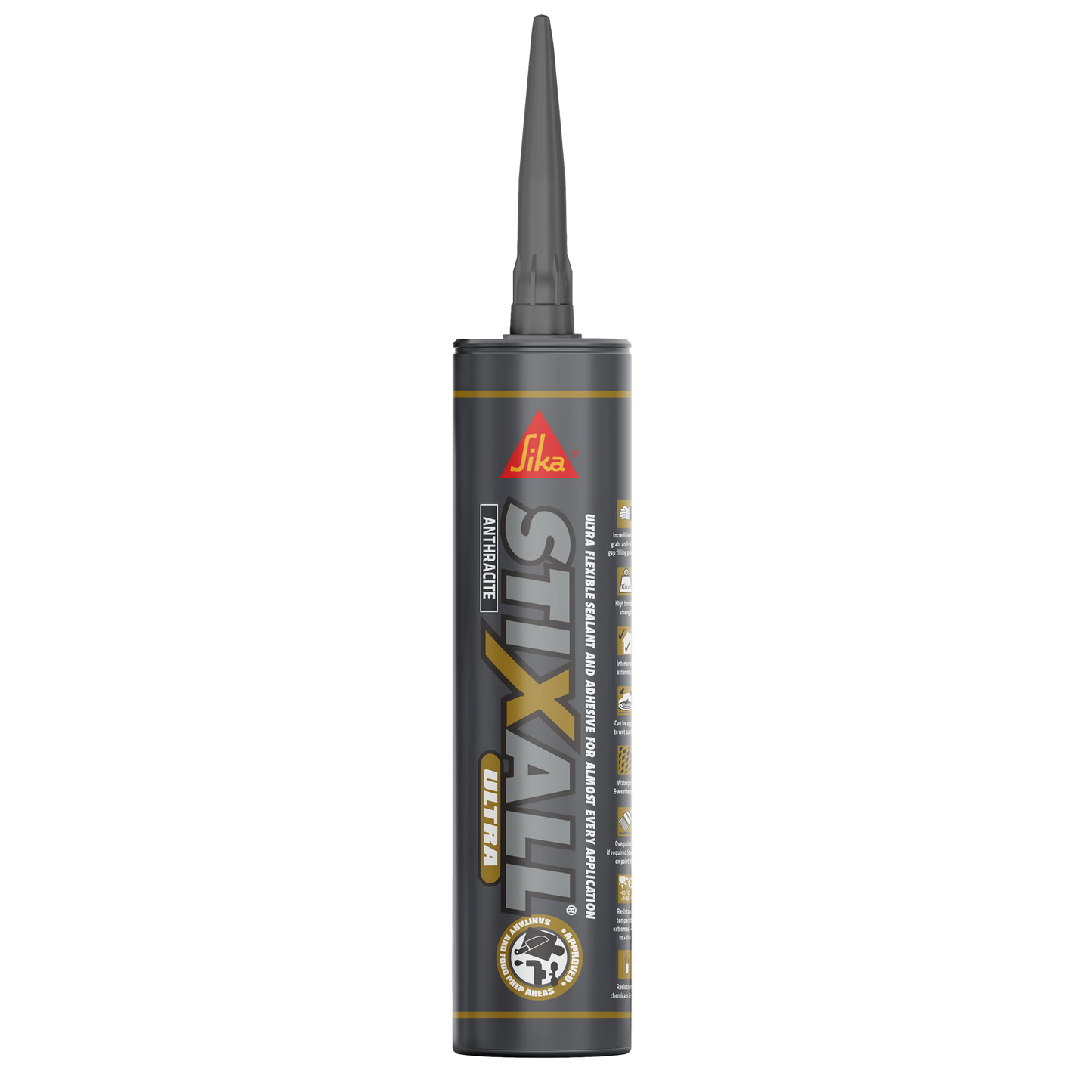Sika Stixall Ultra Adhesive & Sealant 300ml Anthracite cartridge