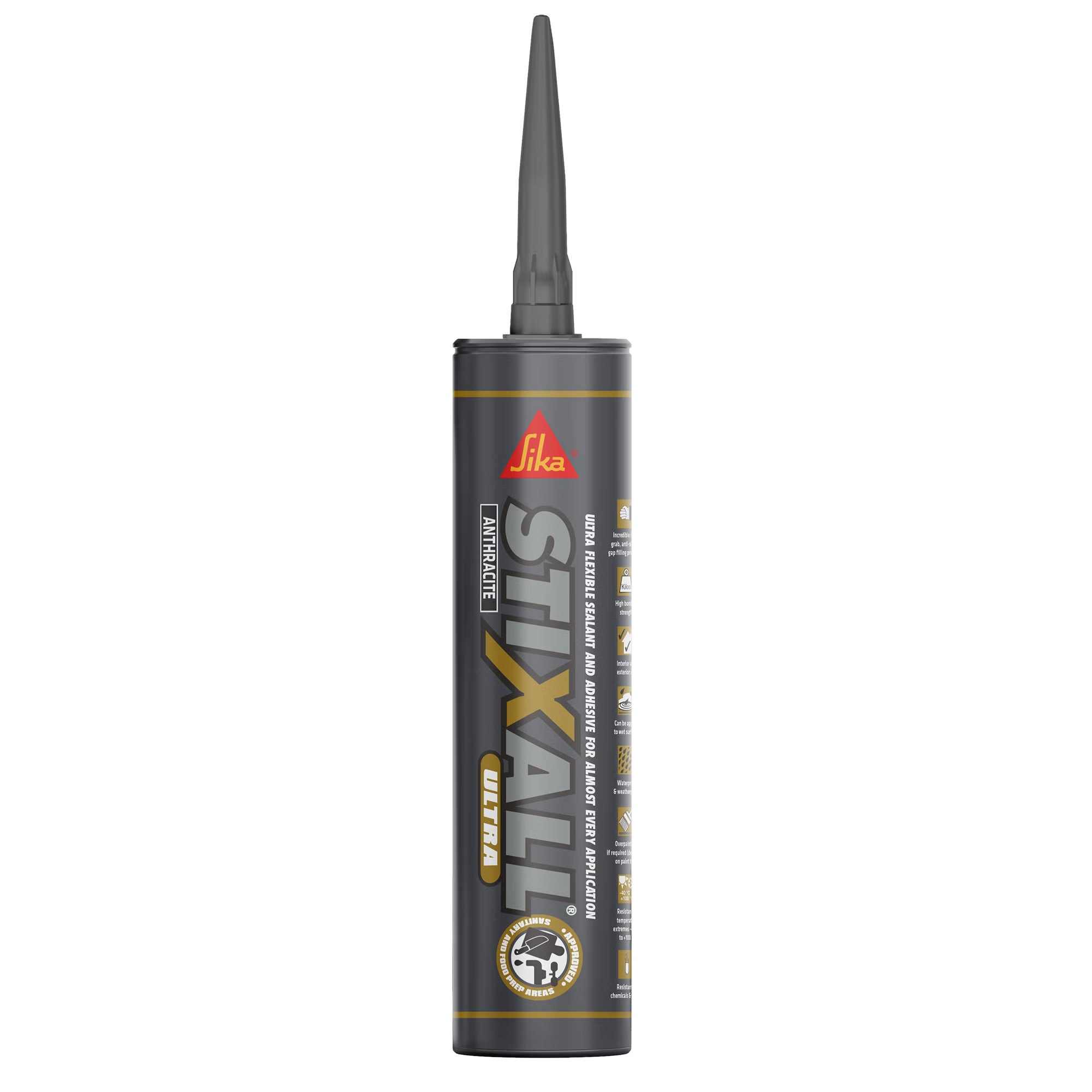 Sika Stixall Ultra Adhesive & Sealant 300ml Anthracite cartridge