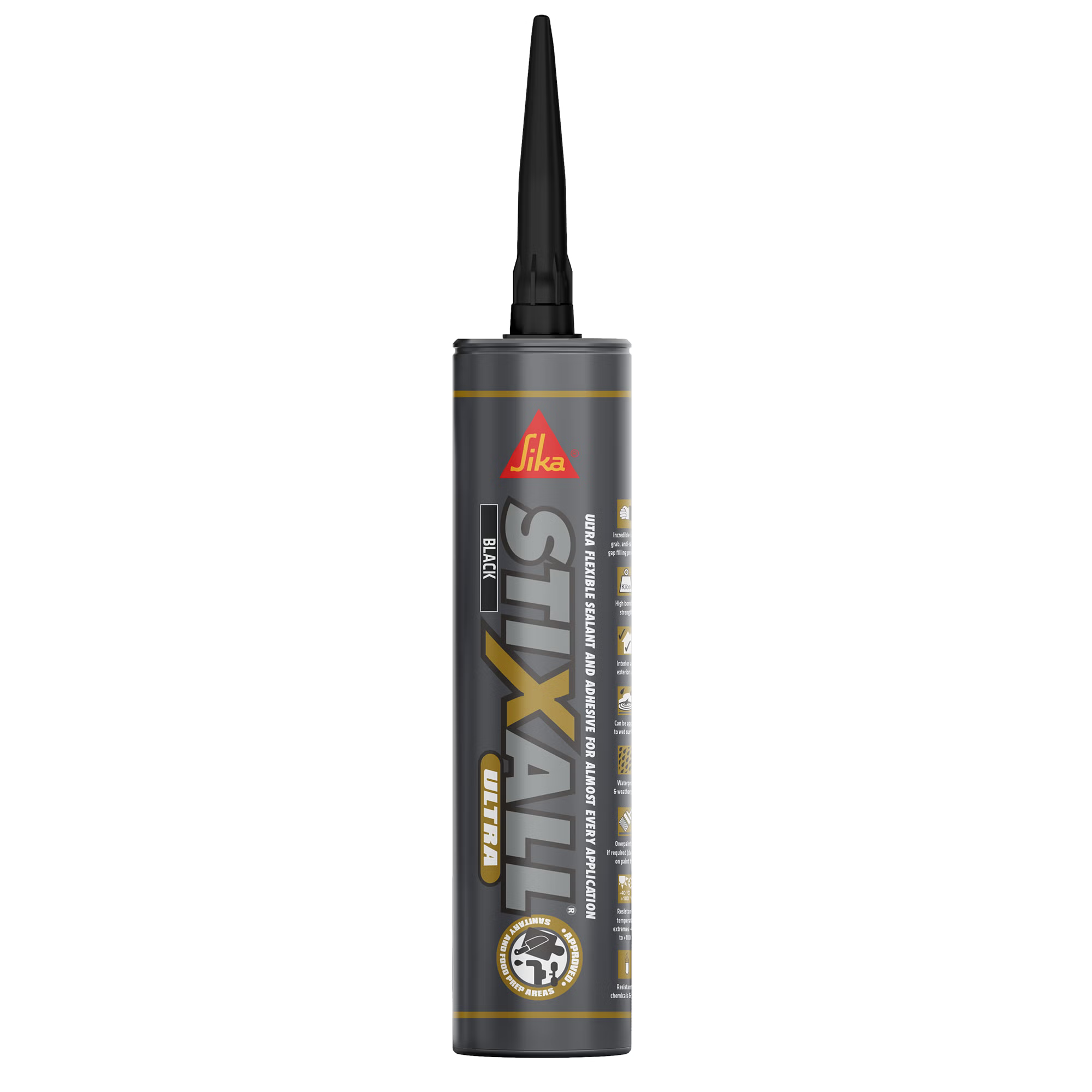 Sika Stixall Ultra Adhesive & Sealant 300ml Black cartridge – GLU022N
