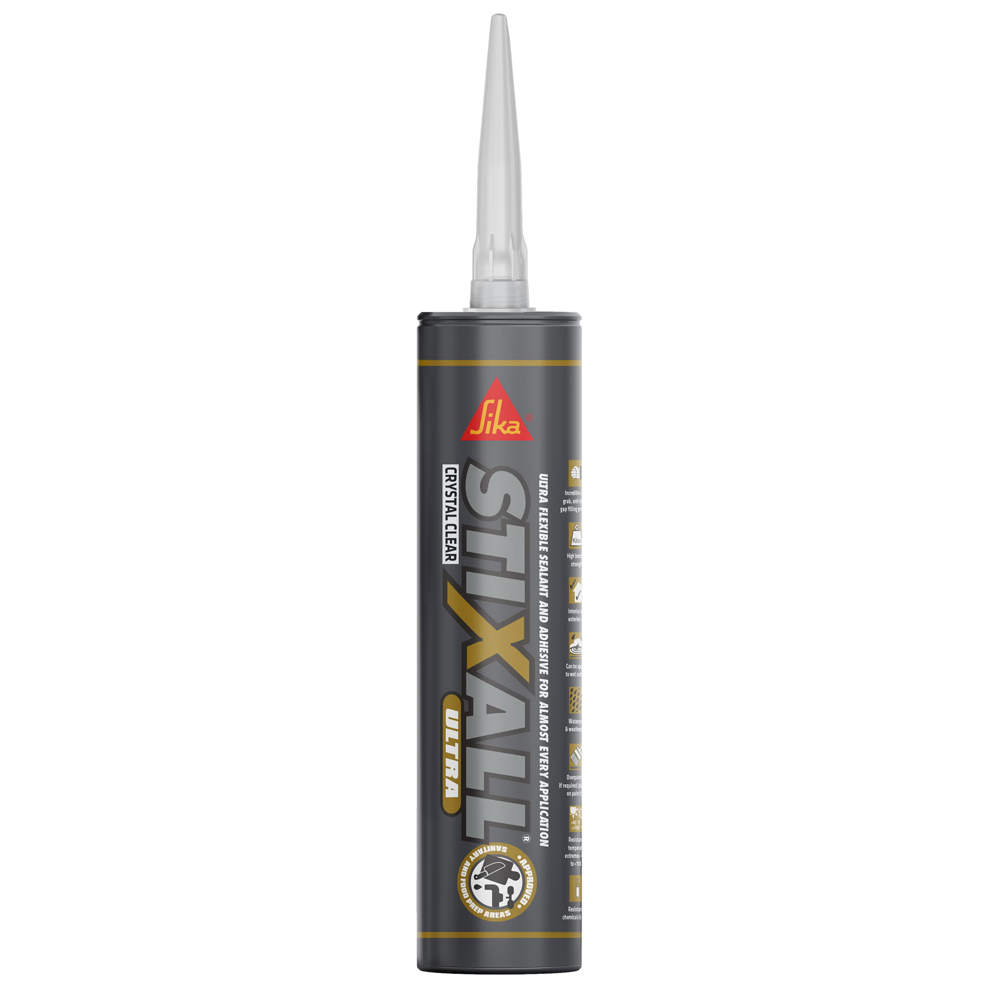 Sika Stixall Ultra Crystal Clear Adhesive & Sealant 300ml cartridge – GLU022J