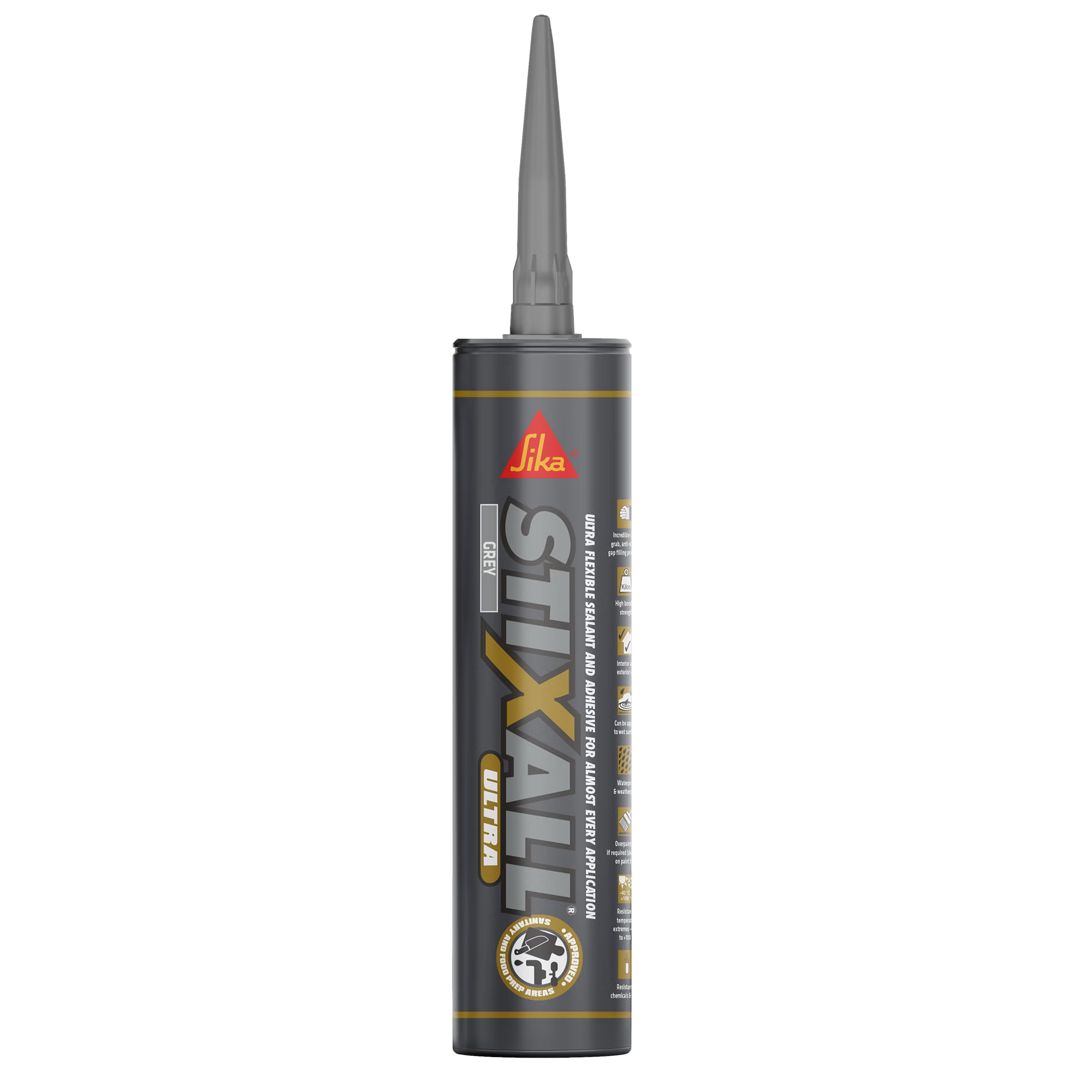 Sika Stixall Ultra Adhesive & Sealant 300ml Grey cartridge glu022m
