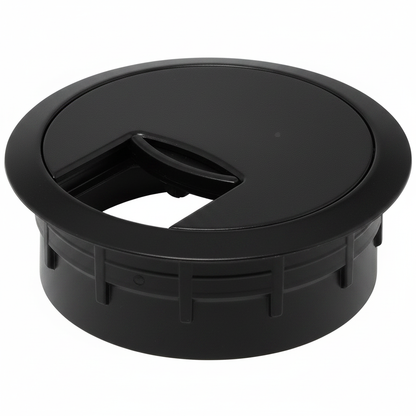 Sliding Cable Outlet 2-Part D80 Black