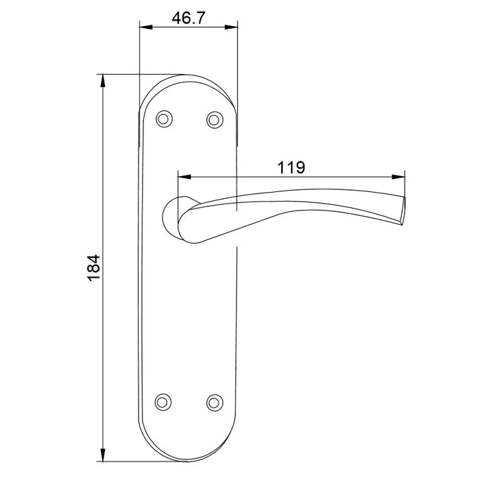 AMALFI LEVER UKBATH 184x47x125 SCPC