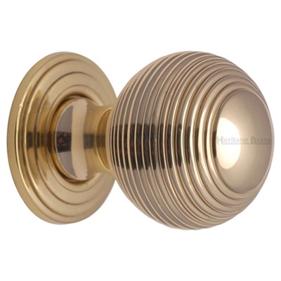 CABINET PULL REEDED SPHERE Ø32 PBR