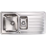 INSET SINK TOP 1½BOWL 1000x500 ST
