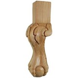 CARVED BALL+CLAW CABRIOLE LEG+KNEE