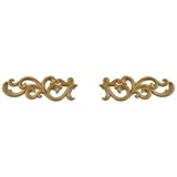 CARVED PIERCED SCROLL FRIEZE PAIR