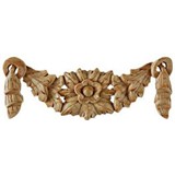 CARVED FLORAL SWAG SMALL