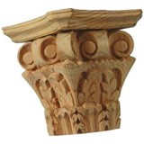 CARVED CORINTHIAN 4SIDED CAPITAL